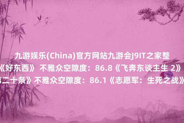 九游娱乐(China)官方网站九游会J9IT之家整理完好意思榜单如下：《好东西》 不雅众空隙度：86.8《飞奔东谈主生 2》 不雅众空隙度：86.2《第二十条》不雅众空隙度：86.1《志愿军：生死之战》 不雅众空隙度：86.0《热辣滚热》 不雅众空隙度：85.9《抓娃娃》 不雅众空隙度：85.8《雄狮少年 2》 不雅众空隙度：85.5《熊出没・逆转时空》不雅众空隙度：85.5《小小的我》 不雅众空