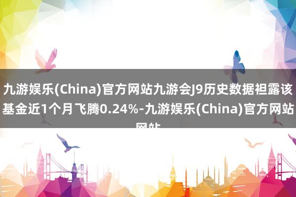 九游娱乐(China)官方网站九游会J9历史数据袒露该基金近1个月飞腾0.24%-九游娱乐(China)官方网站