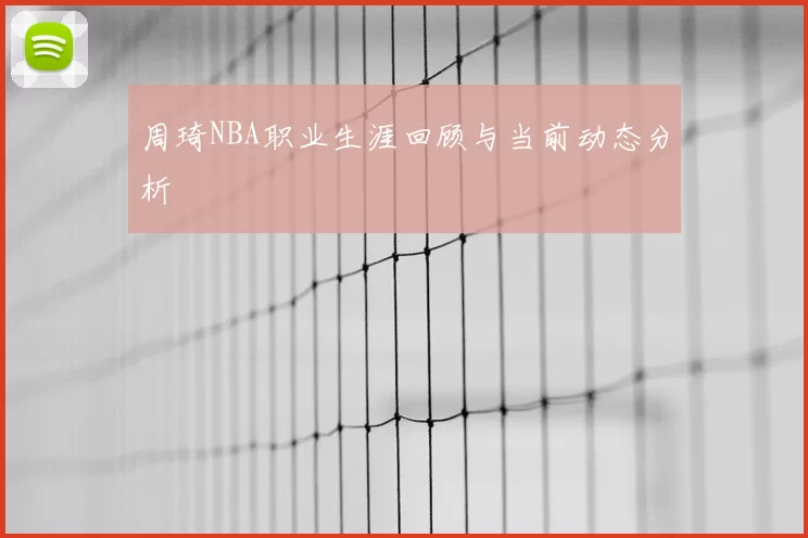 周琦NBA职业生涯回顾与当前动态分析