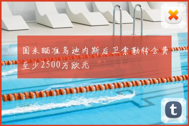 国米瞄准乌迪内斯后卫索勒转会费至少2500万欧元