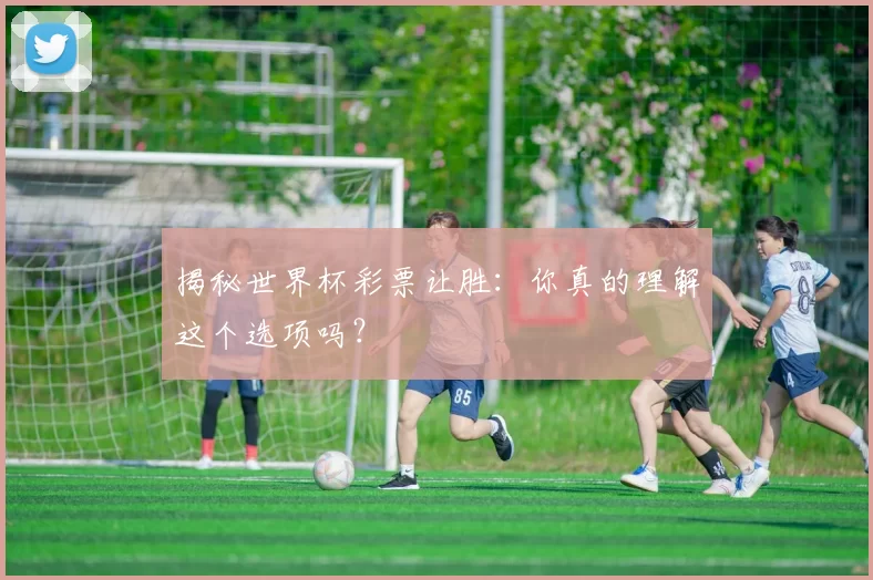 揭秘世界杯彩票让胜：你真的理解这个选项吗？